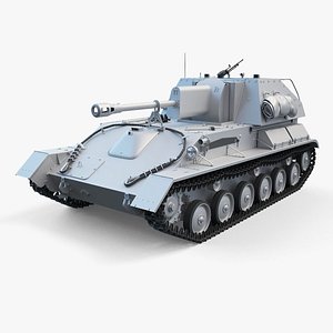 3D SU-76M High-Poly