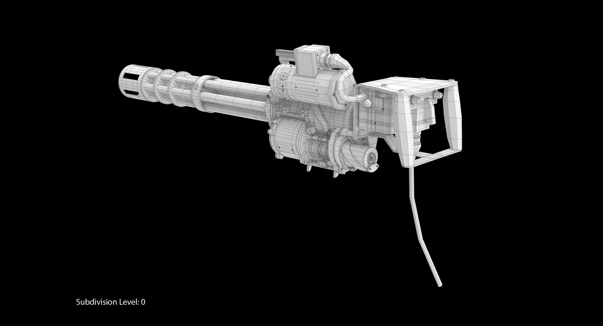 3D M134 Minigun - TurboSquid 1242541