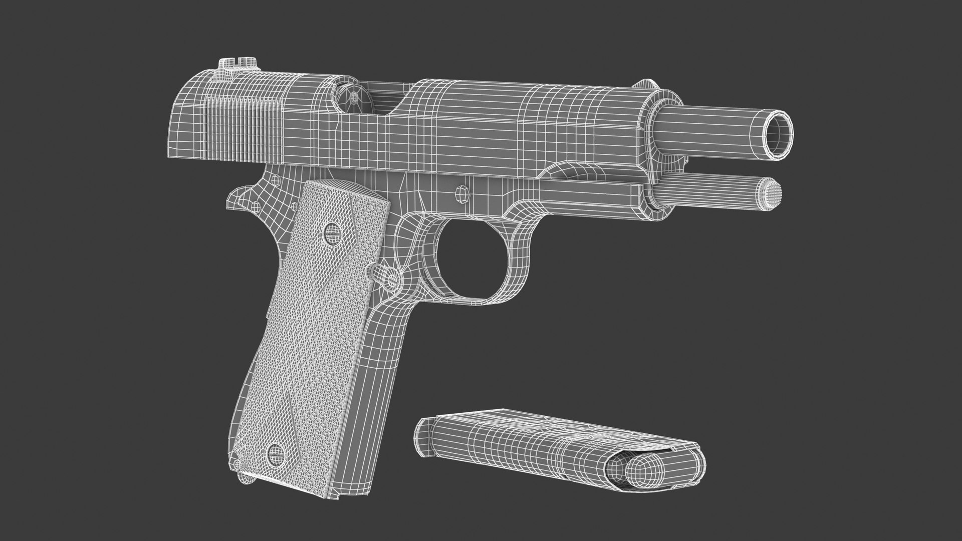 3d M1911 Pistol Turbosquid 1779145