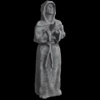 3D Monk statue