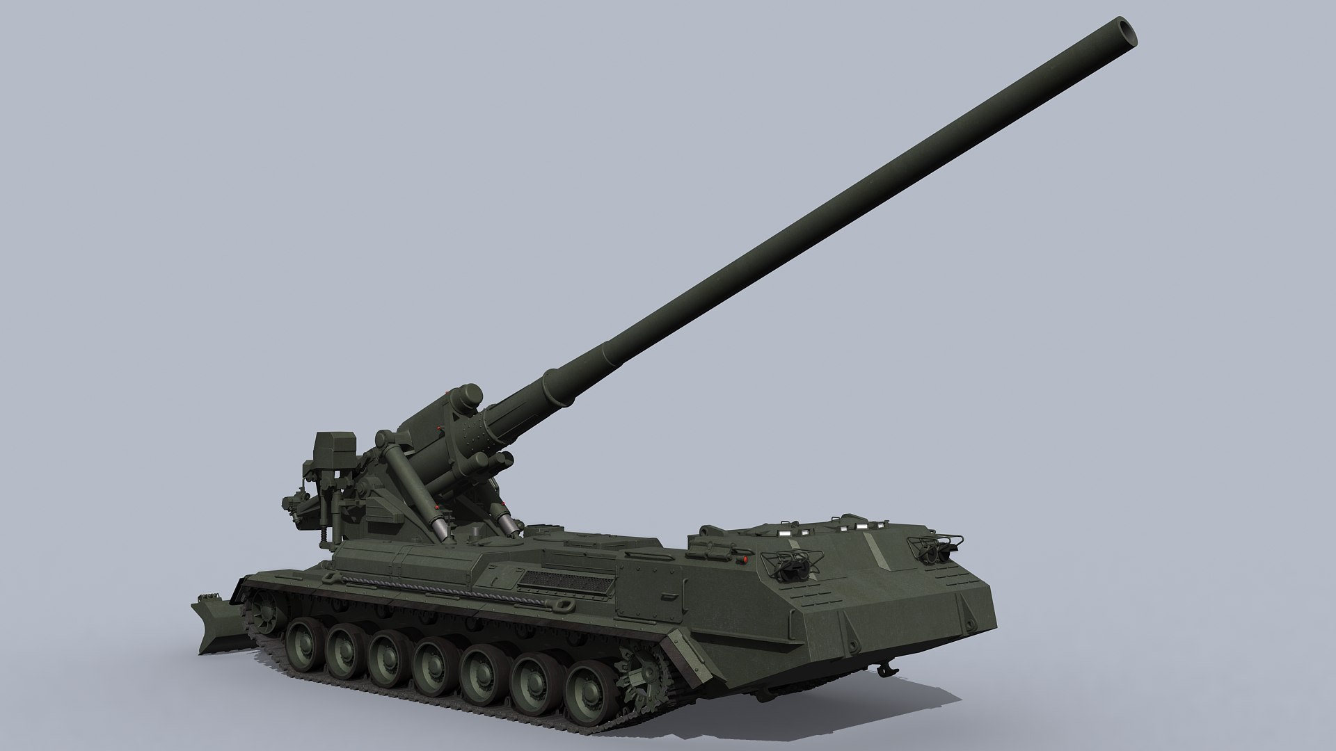 Soviet Russian Artillery 2s7 Pion 3d Model