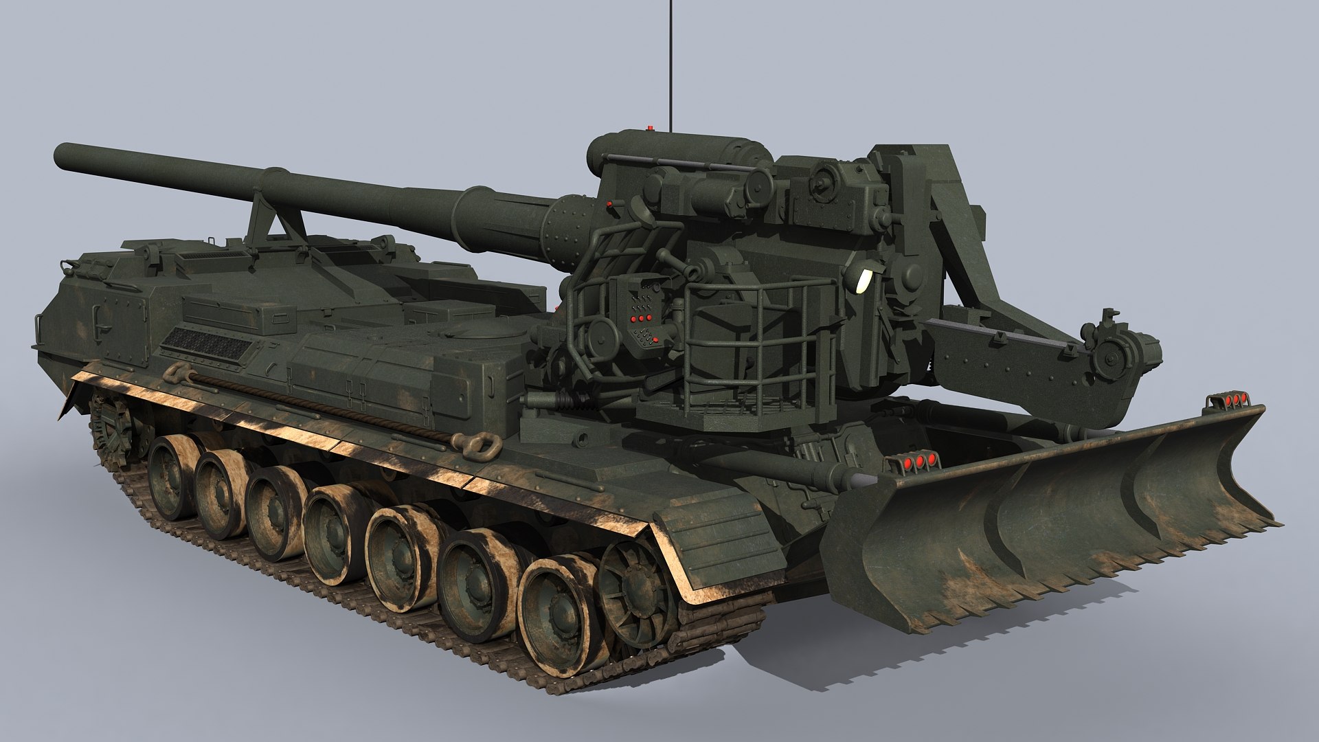 Soviet Russian Artillery 2s7 Pion 3d Model