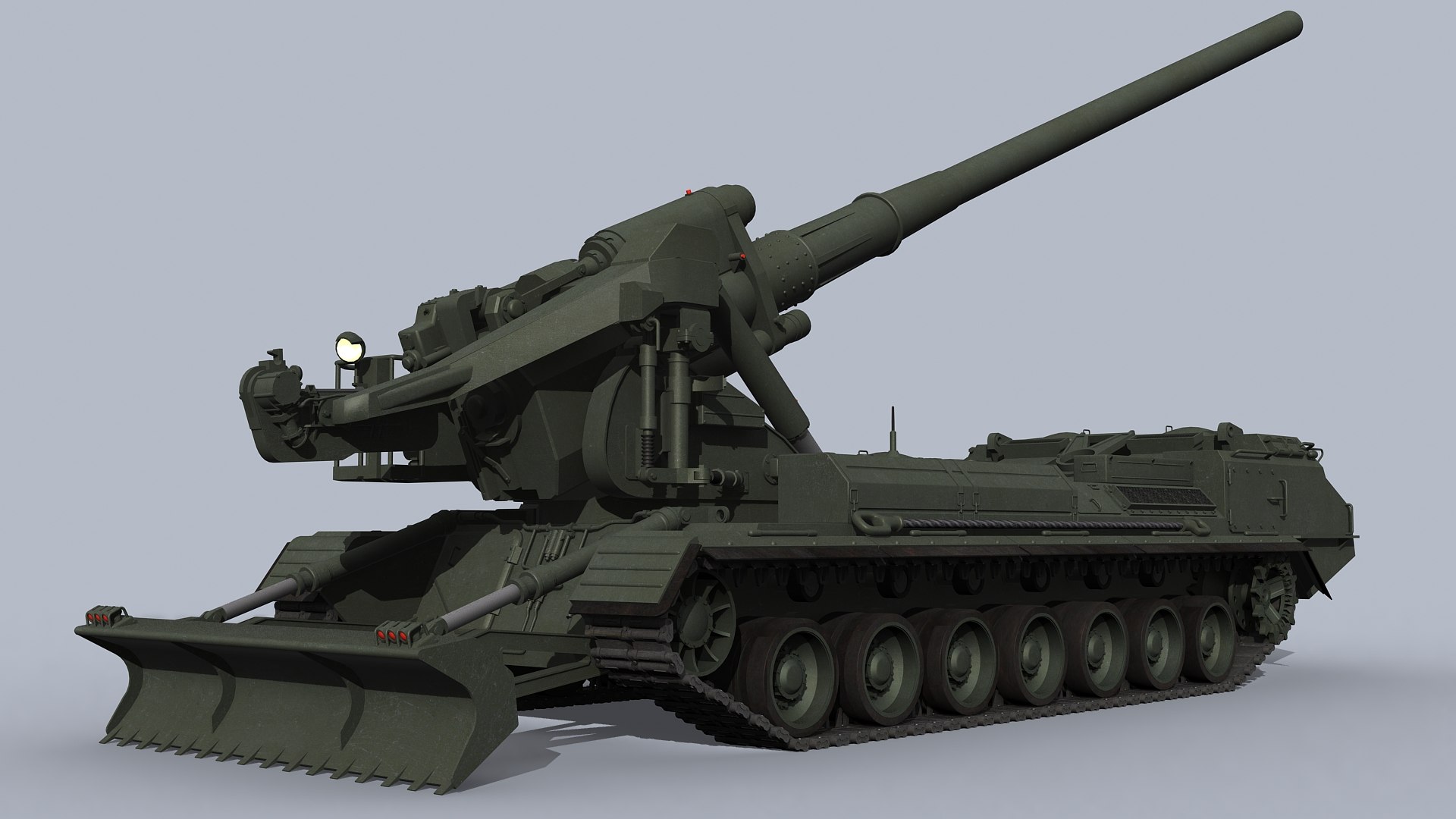 Soviet Russian Artillery 2s7 Pion 3d Model