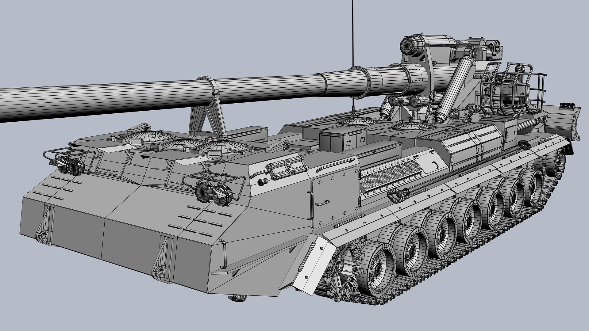 Soviet Russian Artillery 2s7 Pion 3d Model
