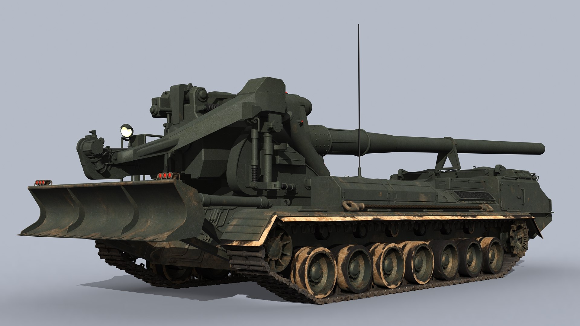 Soviet Russian Artillery 2s7 Pion 3d Model