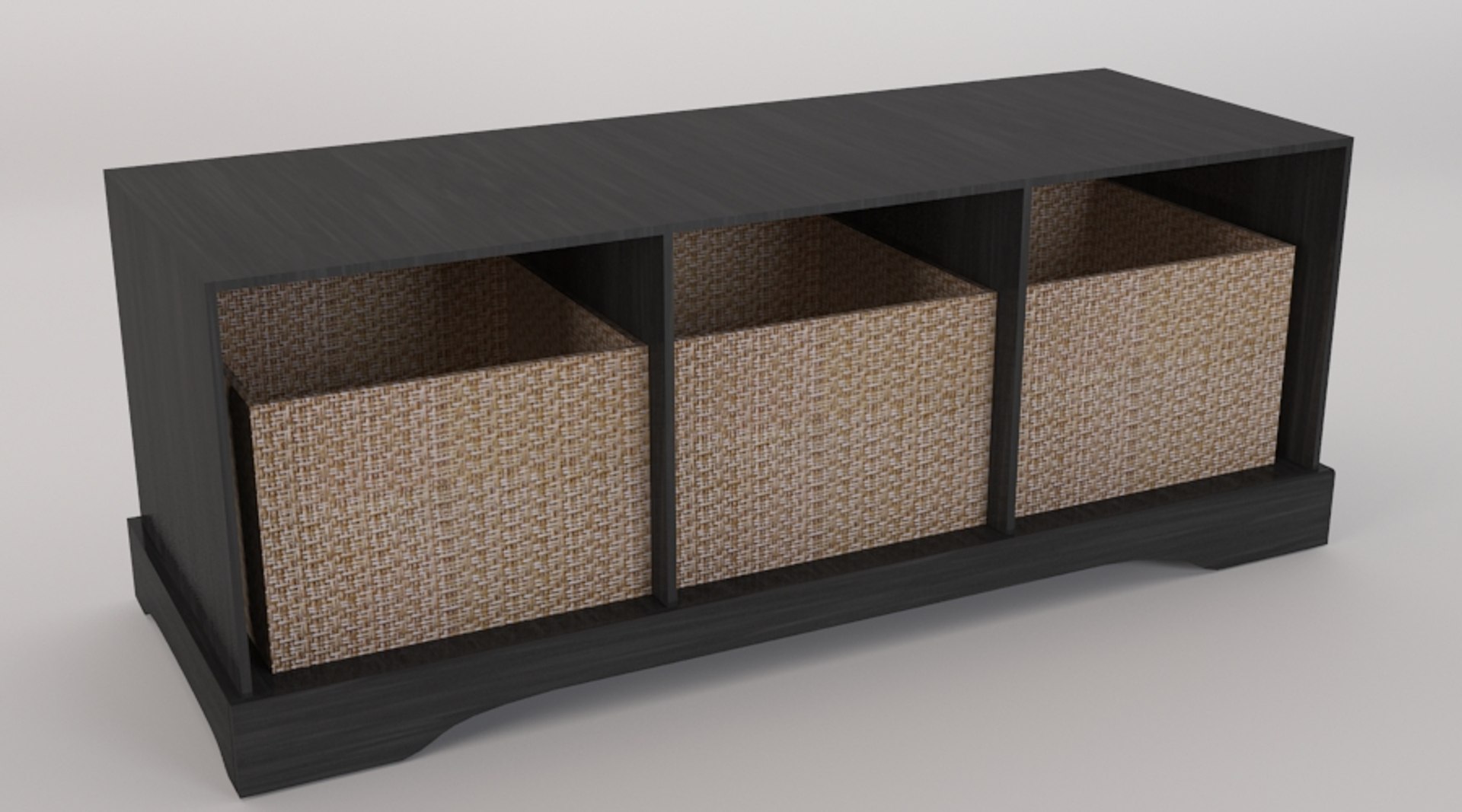 3d bench storage model