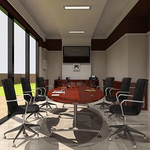 interior meeting room 3D model