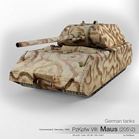 German tank PzKpfw VIII Maus (205\2)
