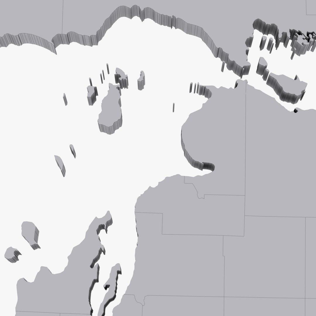3d counties michigan model