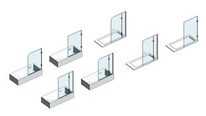 Bath Shower Glass Screen