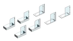 Bath Shower Glass Screen