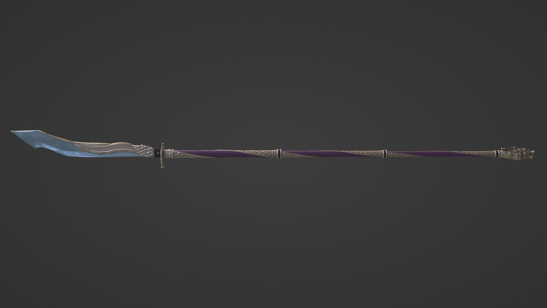 Four Kwan Dao Spears Weapon 3D Model - TurboSquid 2129145