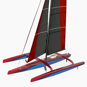 ultim class trimaran 3d model