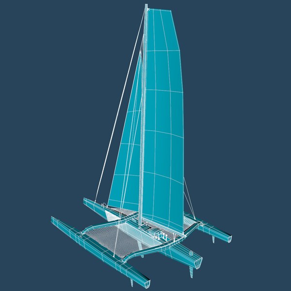 ultim class trimaran 3d model