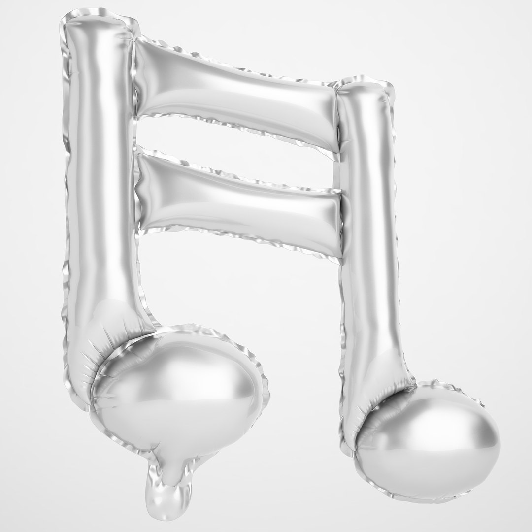 Foil balloon note 3D - TurboSquid 1454139