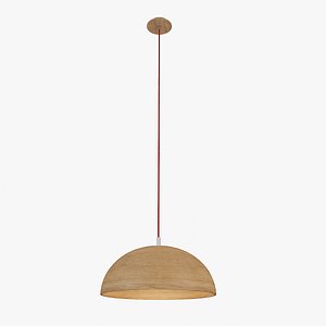 Simple wooden pendant light 07