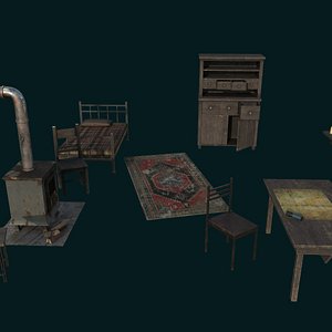 3D model stove plank