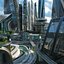 3D central business district city architecture
