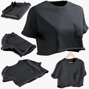 3D realistic women s tshirt