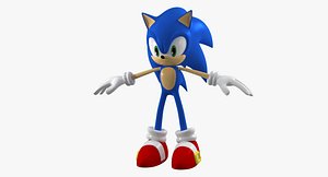 sonic rigged animation max