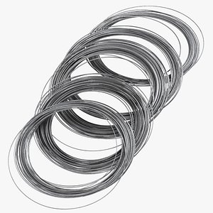 Wire Coil Pile 3D model