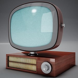 old tv 3d model