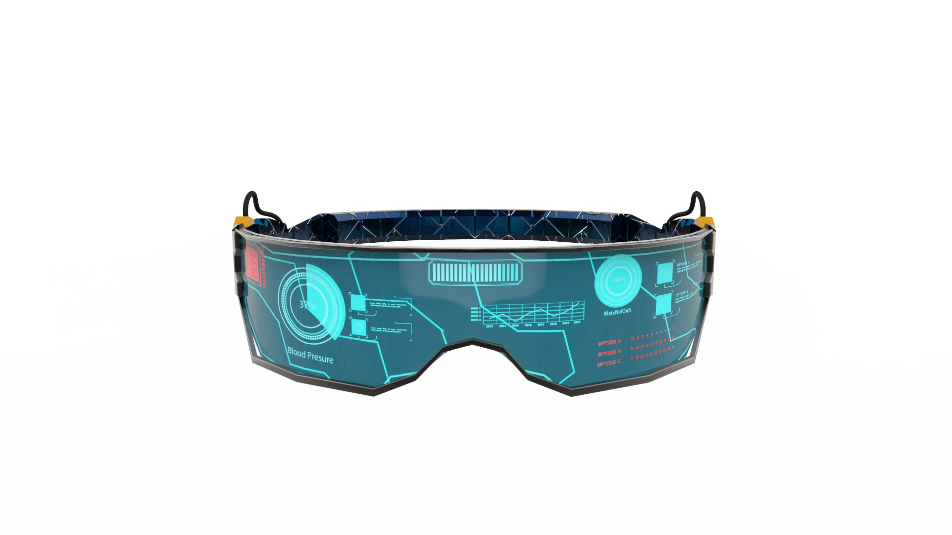 Sci Fi Glasses 3D - TurboSquid 1868575