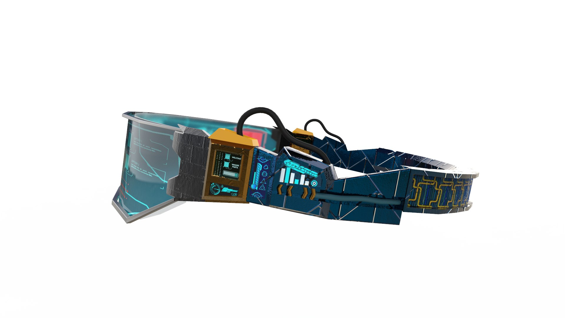 Sci Fi Glasses 3D - TurboSquid 1868575