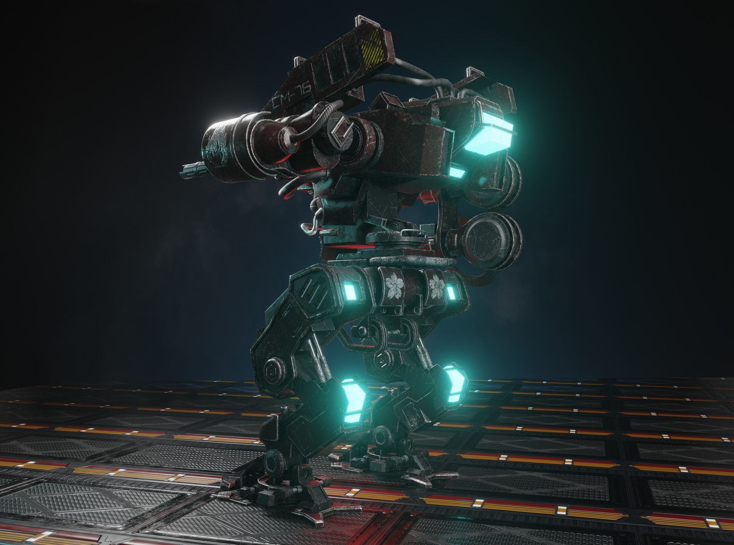 3D model Combat mecha CM-76 - TurboSquid 1822676