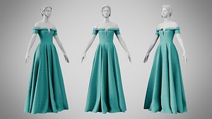Dress 08 Dark Cyan