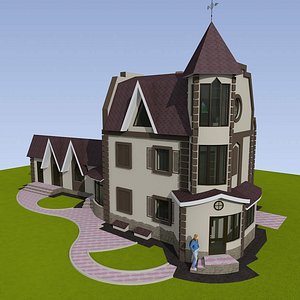 3d small house