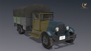 low-poly zis 8 1934 3D model