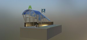 3D Subway station model