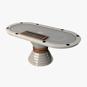 3D Poker Table model