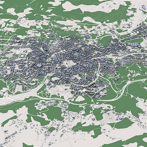 3D Oviedo City Spain