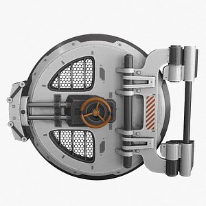 SciFi Bunker Door 3D model