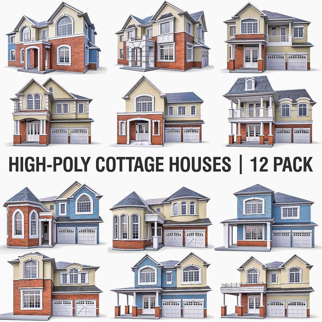 Cottage Houses - 12 Pack 3D https://p.turbosquid.com/ts-thumb/Ox/Haf4ny/H1/___titul2/jpg/1637486379/1920x1080/fit_q87/acc91ff0798b2c1524f9d3d6a54e67d6d5a6e459/___titul2.jpg