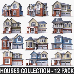 Cottage Houses - 12 Pack