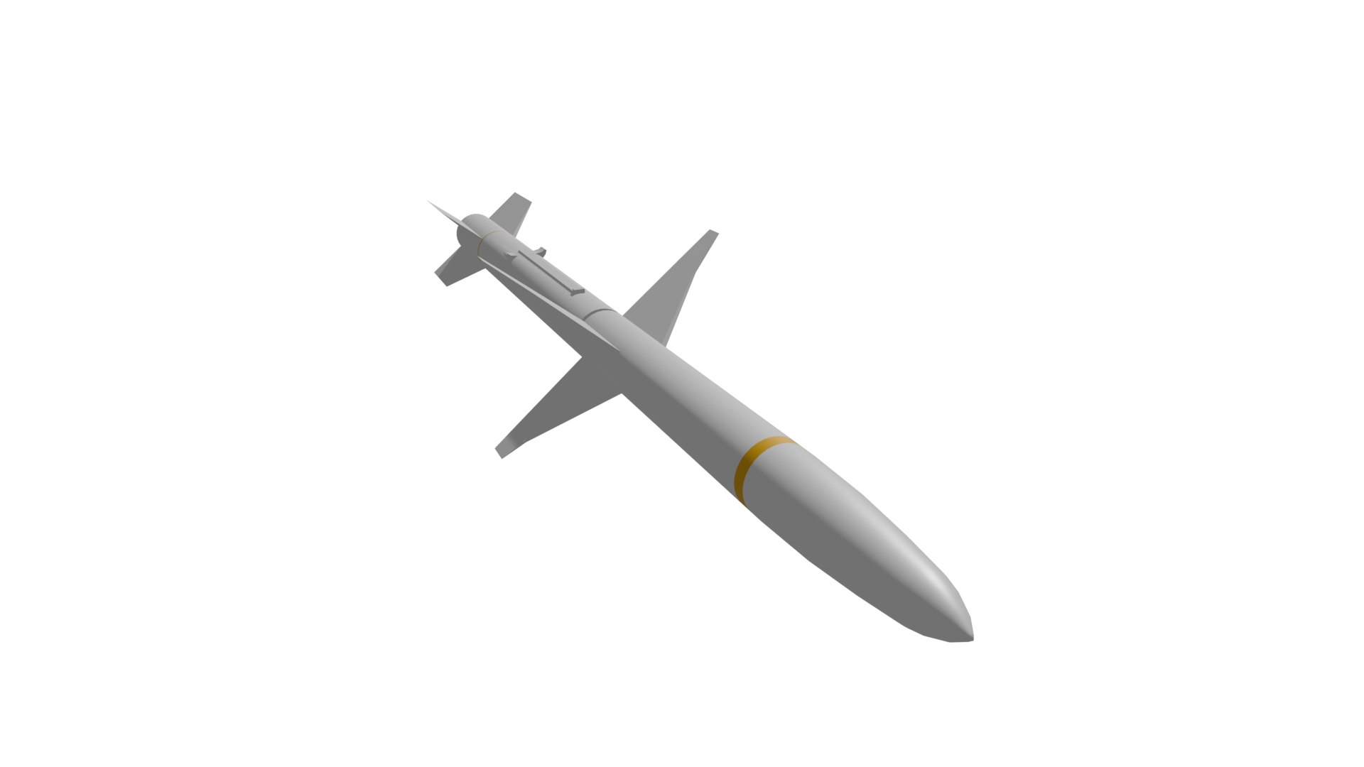 3D AGM-88 Low Poly Model - TurboSquid 2378285