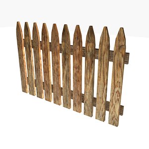 fence low poly game ready