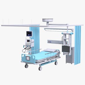hospital bed 3D