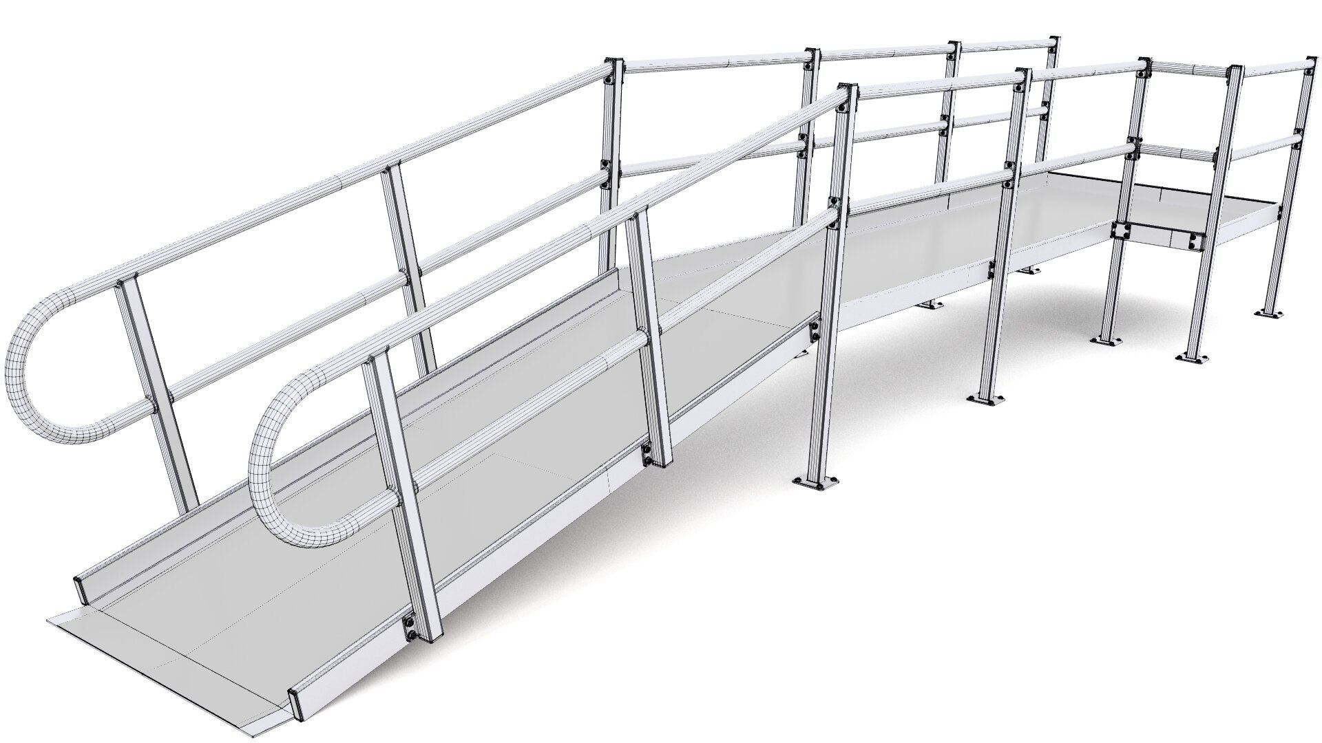 3D Model Wheelchair Ramps V5 - TurboSquid 2414393