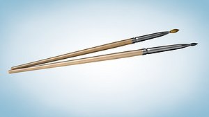 3d art brushes model