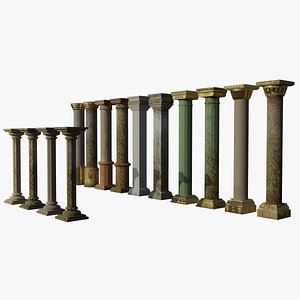 3D Ancient Columns Asset Pack