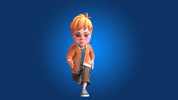 cartoon Boy Rigged 3D