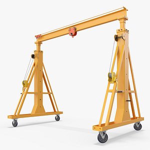 Portable Gantry Crane Frame with Roller Trolley