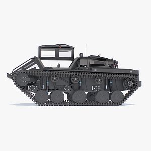 Worlds Fastest Dual Track Vehicle Rigged 3D