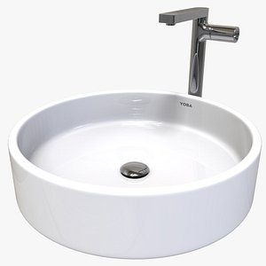cylindrical sink 3D model