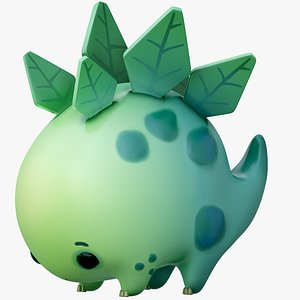 Dinosaur Cartoon Green Animated