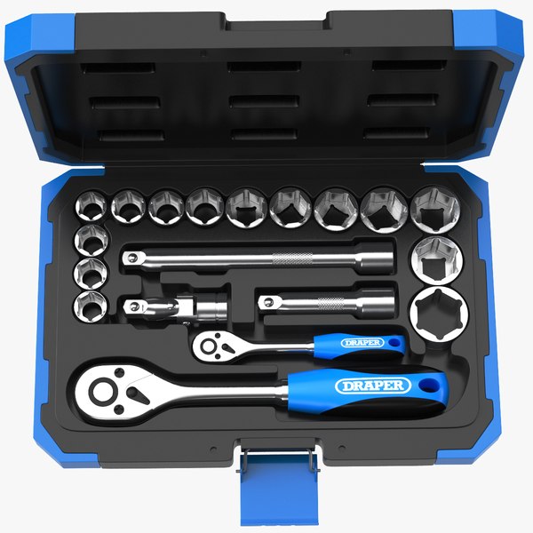 Detailed Socket Wrench Case 3D model